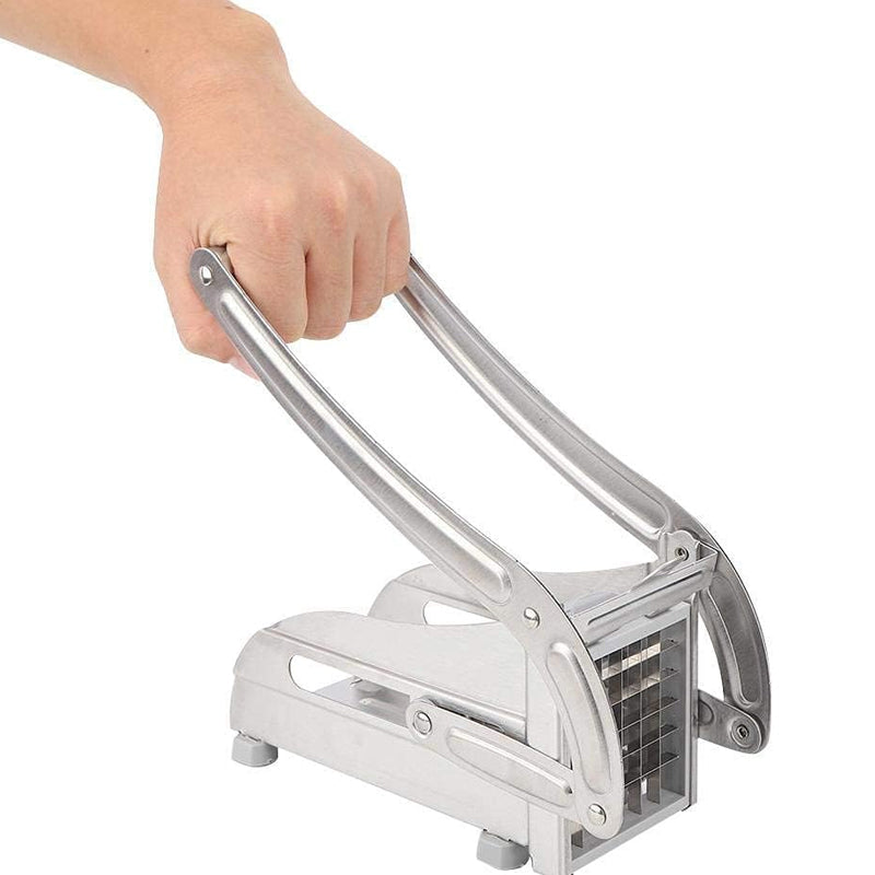 Stainless Steel French Fry Maker Vegetable Cutter with 2 Blades