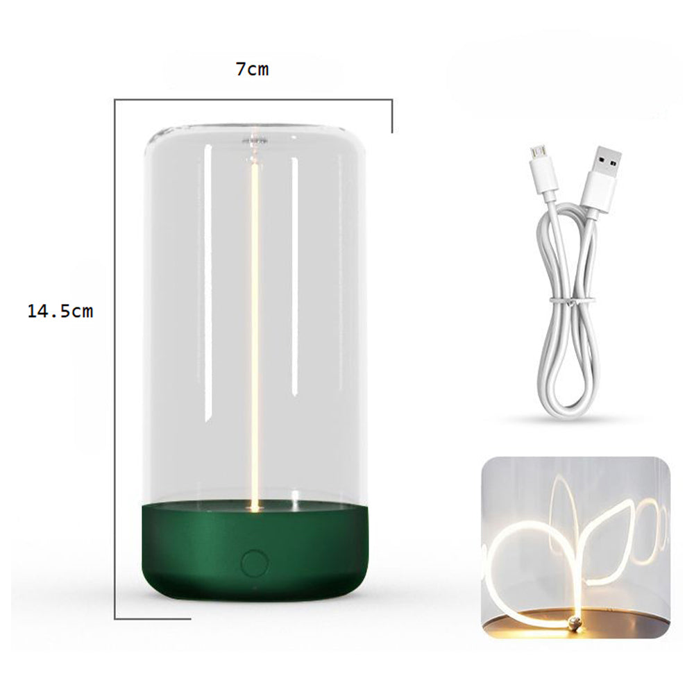 Sleek Cordless Magnetic Filament Table Lamp Portable & Dimmable USB -Rechargeable