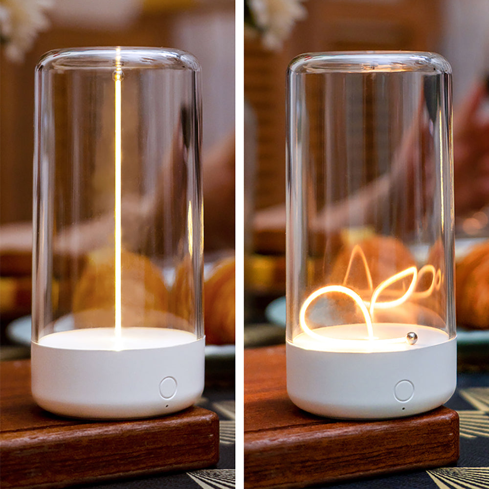 Sleek Cordless Magnetic Filament Table Lamp Portable & Dimmable USB -Rechargeable