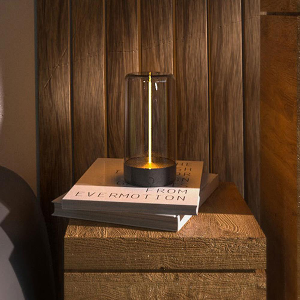 Sleek Cordless Magnetic Filament Table Lamp Portable & Dimmable USB -Rechargeable