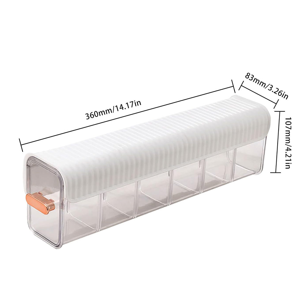 6-Cell Wall Mounted Socks and Underwear Drawer Organizer Efficient Storage Solution