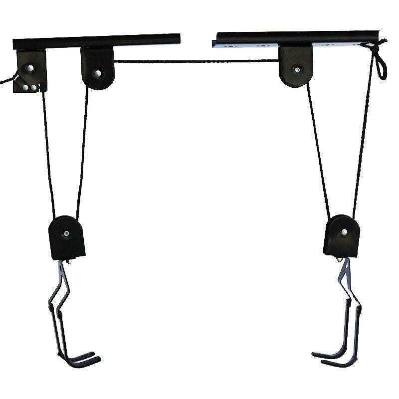 60kg Capacity Kayak Hoist Bike Pulley System Garage Ceiling Storage Rack