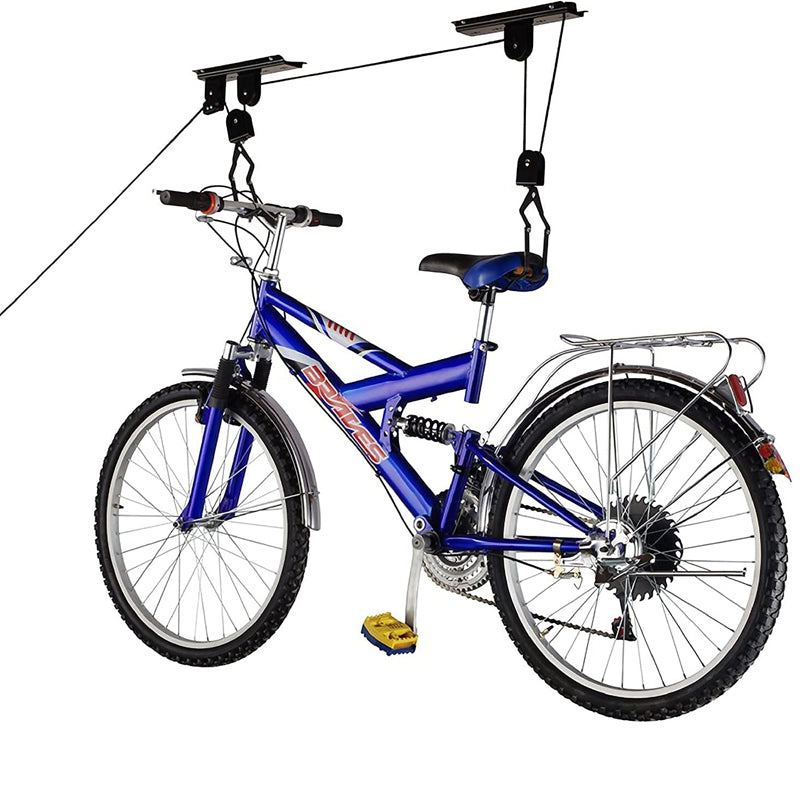 60kg Capacity Kayak Hoist Bike Pulley System Garage Ceiling Storage Rack