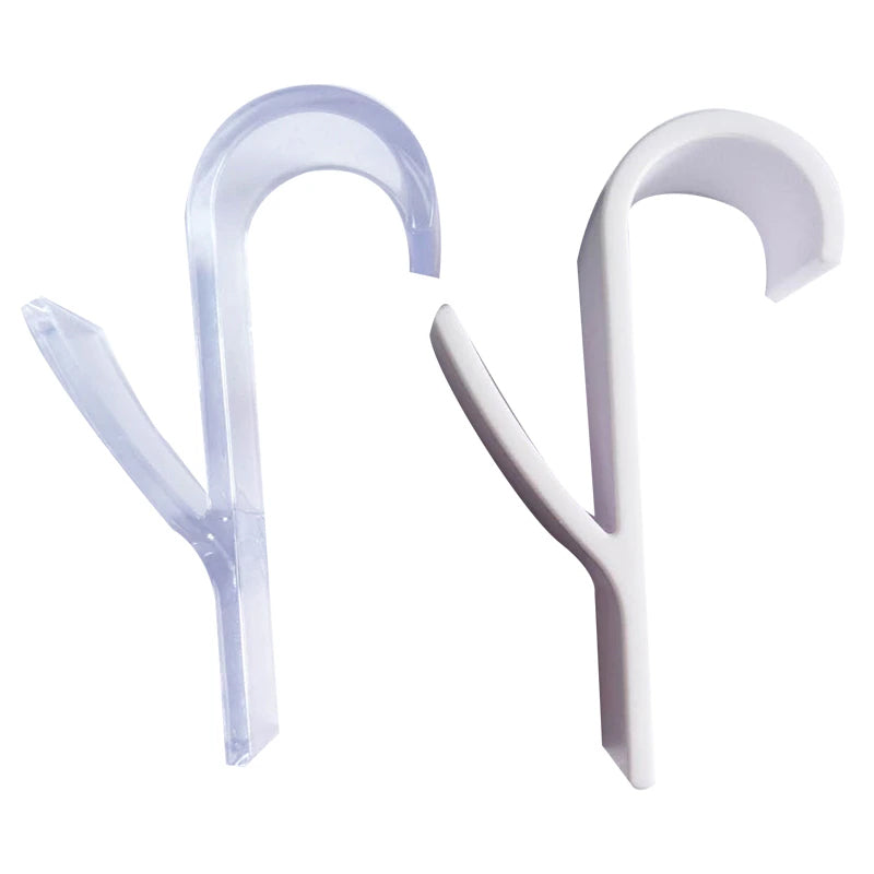 Pack of 10 Kitchen and Bathroom Hanging Clips Movable Hanging Storage