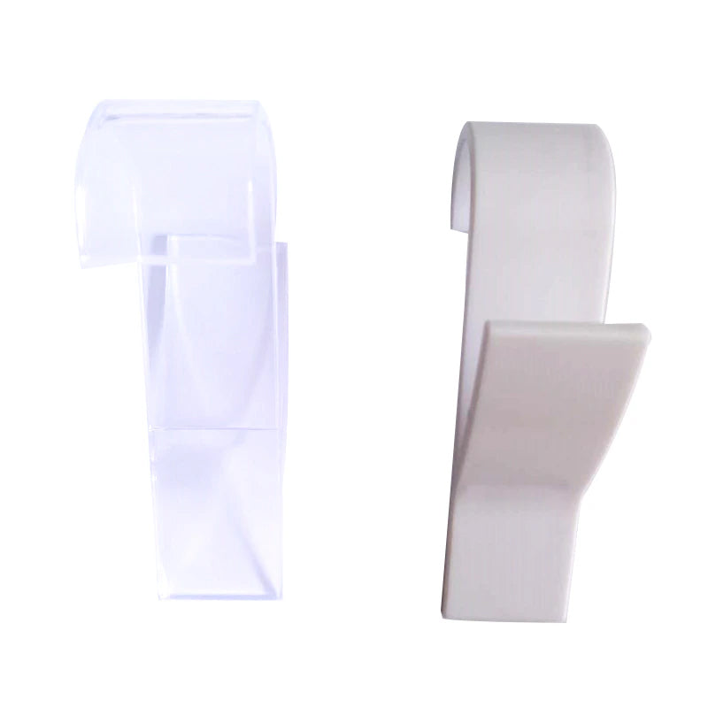 Pack of 10 Kitchen and Bathroom Hanging Clips Movable Hanging Storage