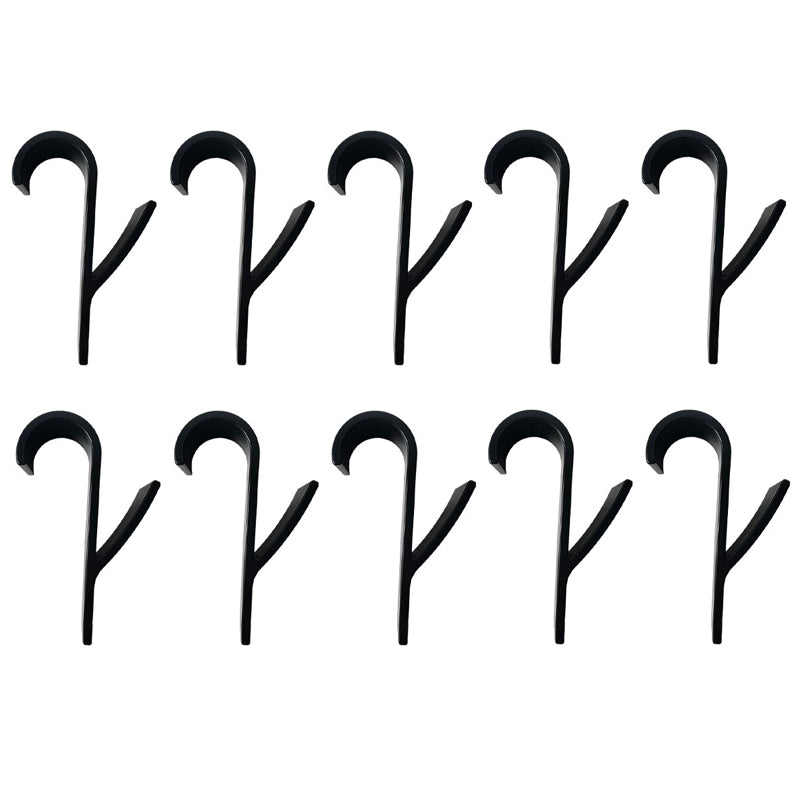 Pack of 10 Kitchen and Bathroom Hanging Clips Movable Hanging Storage