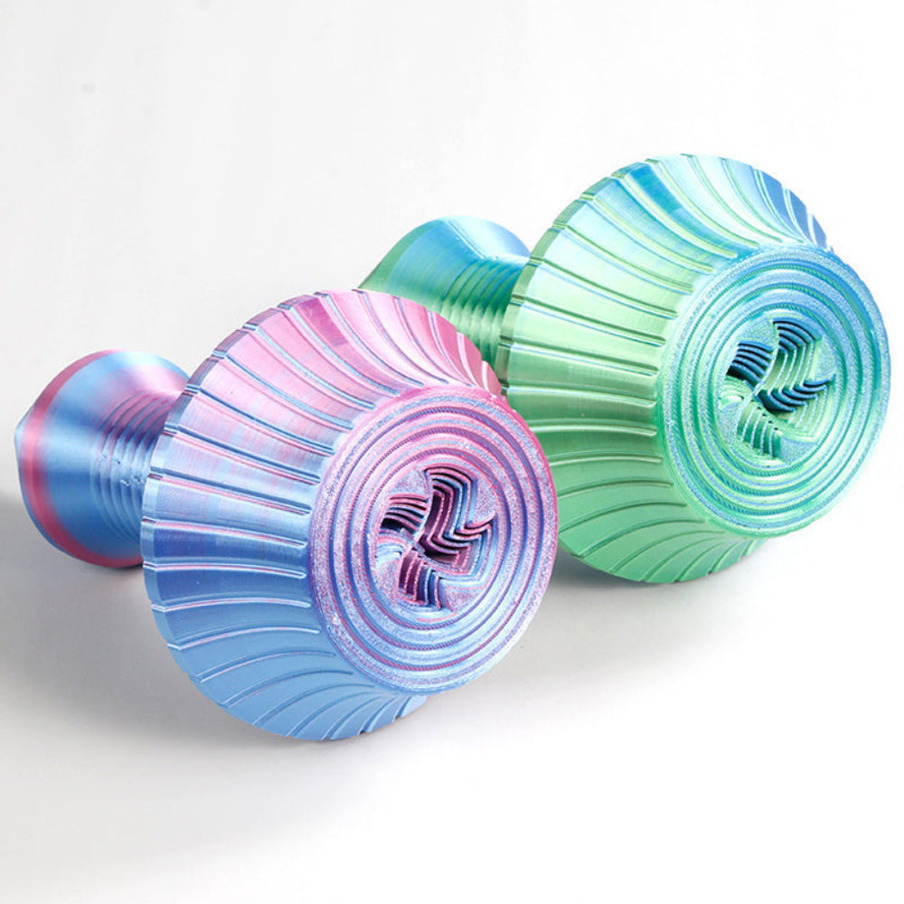 3D Retractable Metallic Spiral Toy Katana Stress Relief Decompression Toy