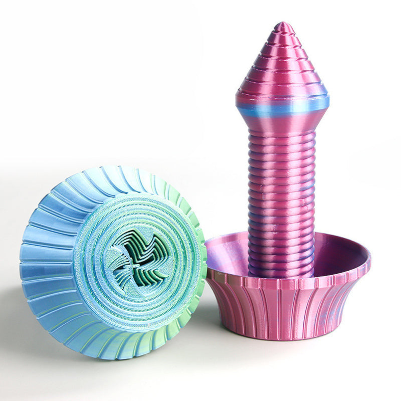 3D Retractable Metallic Spiral Toy Katana Stress Relief Decompression Toy