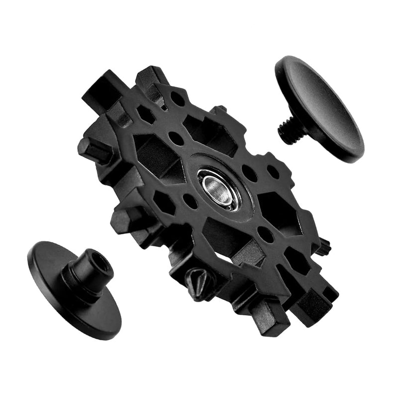 23-in-1 Snowflake Metal Multitool Gadget with Fidget Spinner Function
