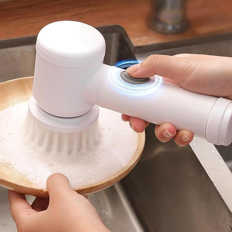 5-in-1 Cordless Electric Deep Cleaning Handheld Brush - USB Rechargeable