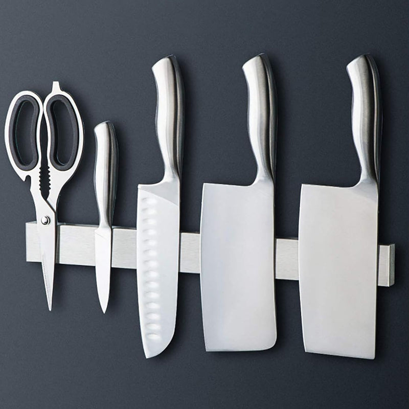 40/50cm Stainless Steel Magnetic Wall-Mounted Rack Kitchen Knives Holder