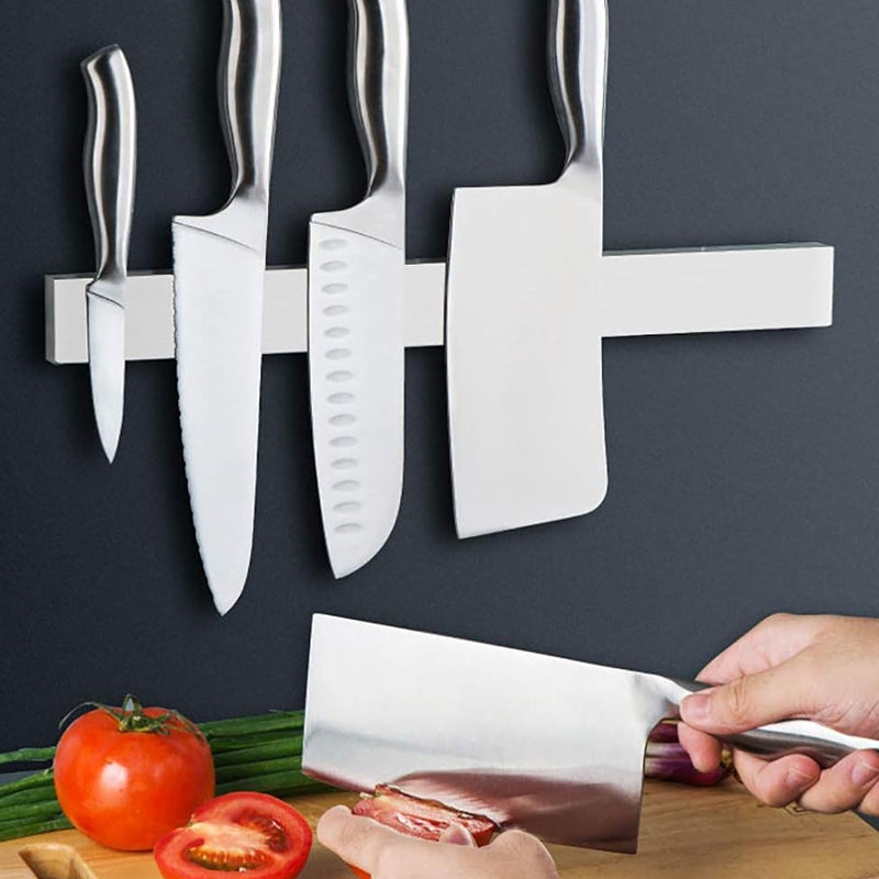 40/50cm Stainless Steel Magnetic Wall-Mounted Rack Kitchen Knives Holder