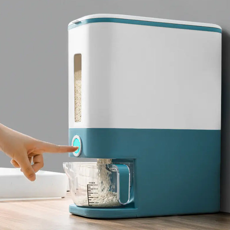 12KG Rice and Grain Dispenser Sealed and Airtight Standing Container