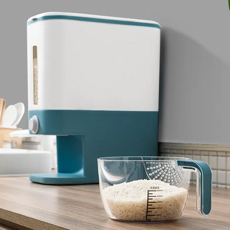 12KG Rice and Grain Dispenser Sealed and Airtight Standing Container