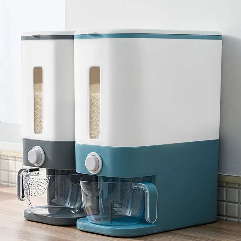 12KG Rice and Grain Dispenser Sealed and Airtight Standing Container
