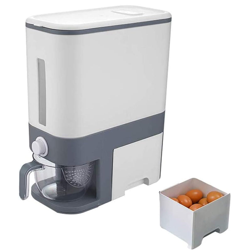 12KG Rice and Grain Dispenser Sealed and Airtight Standing Container