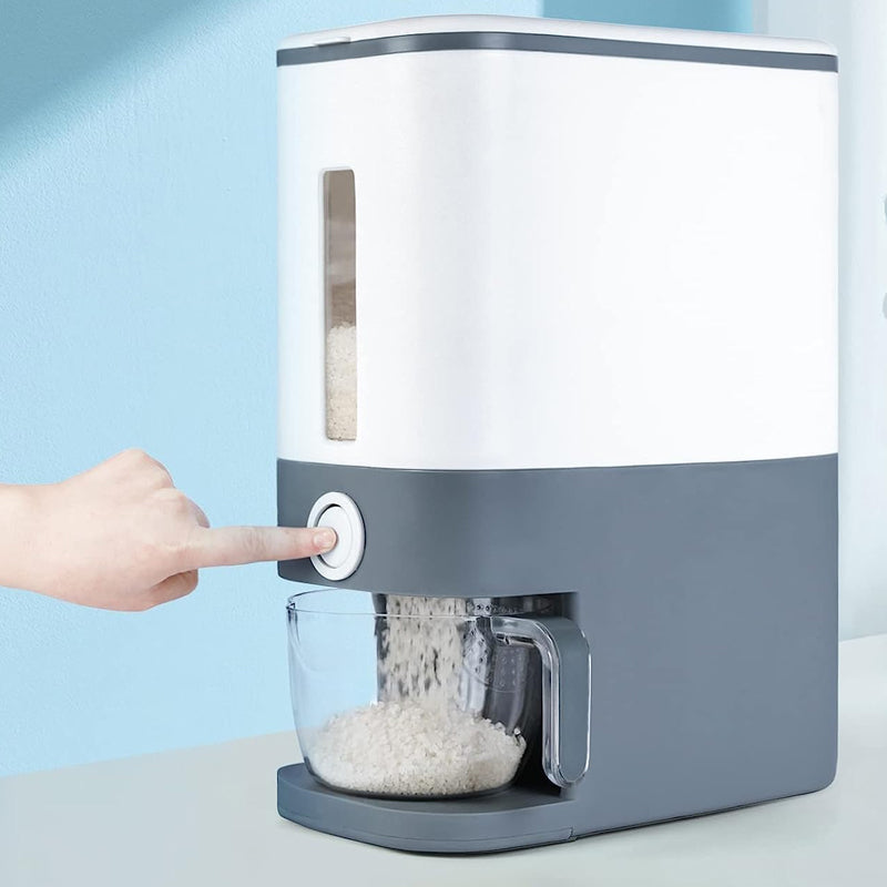 12KG Rice and Grain Dispenser Sealed and Airtight Standing Container