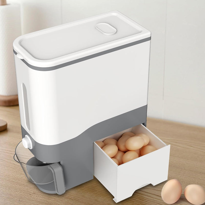 12KG Rice and Grain Dispenser Sealed and Airtight Standing Container