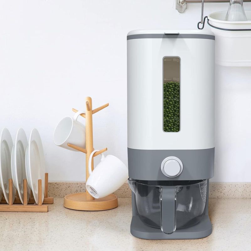 12KG Rice and Grain Dispenser Sealed and Airtight Standing Container