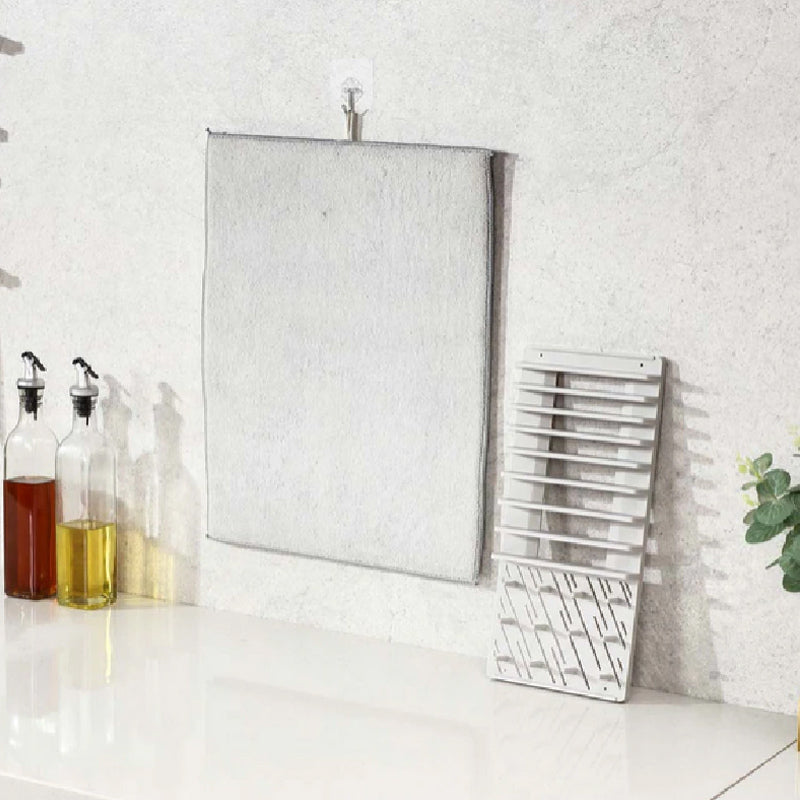 Multifunctional Foldable Dish Drying Rack with Non-Slip Double Sided Pad