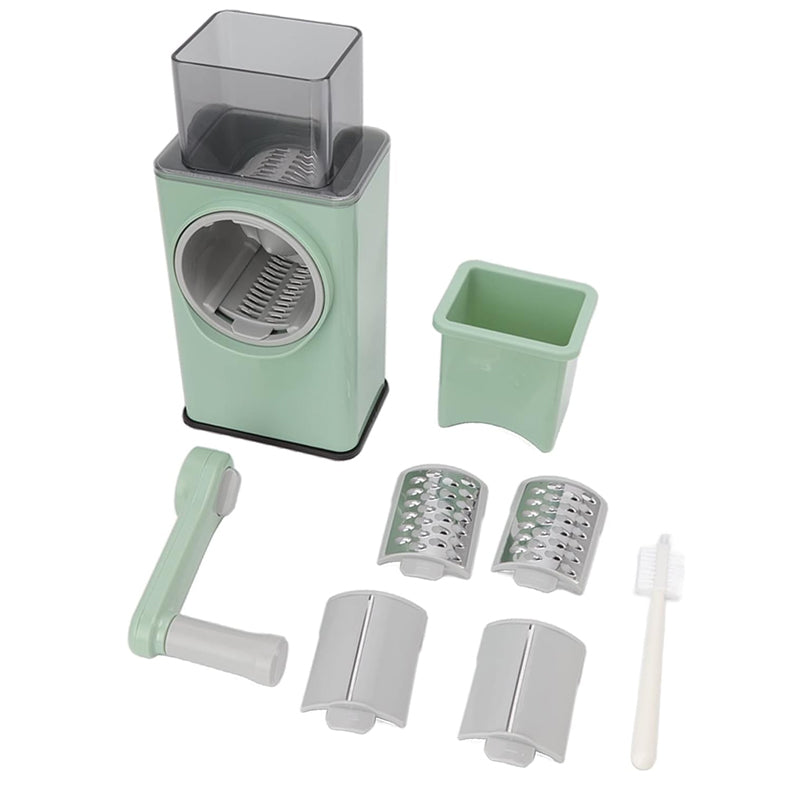 3 Interchangeable Blades Manual Rotary Vegetable and Cheese Grater