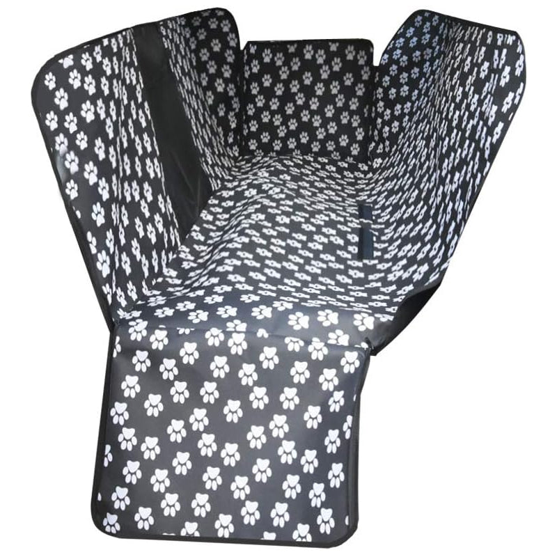 Dog Back Seat Cover with Perspective Mesh Window Waterproof Pet Hammock
