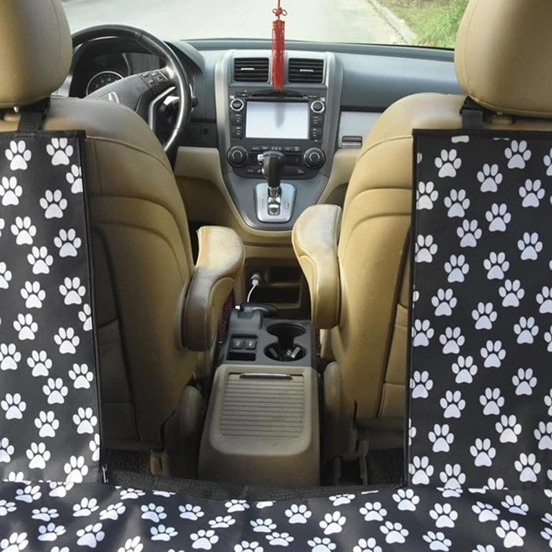 Dog Back Seat Cover with Perspective Mesh Window Waterproof Pet Hammock