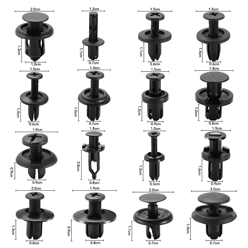 Car Trim Body Clips Kit 620PCS Rivet Retainer Door Panel Bumper Plastic Fastener