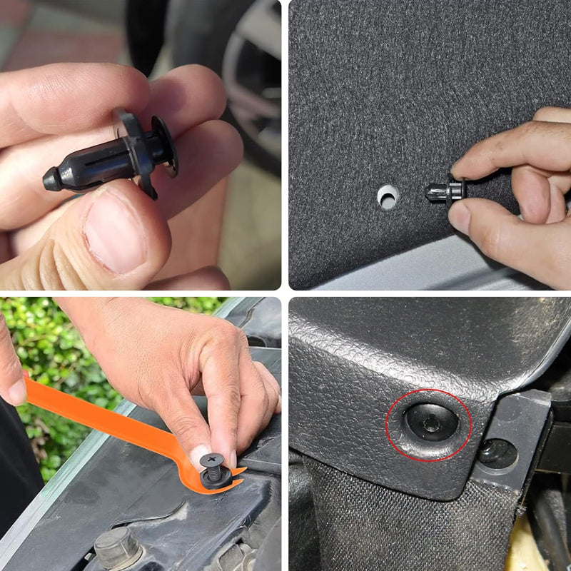 625pcs Car Trim Body Retainer Clips Door Panel Bumper Plastic Rivet Kit