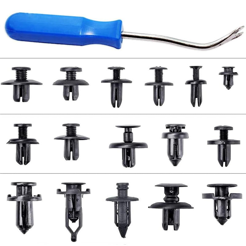 625pcs Car Trim Body Retainer Clips Door Panel Bumper Plastic Rivet Kit
