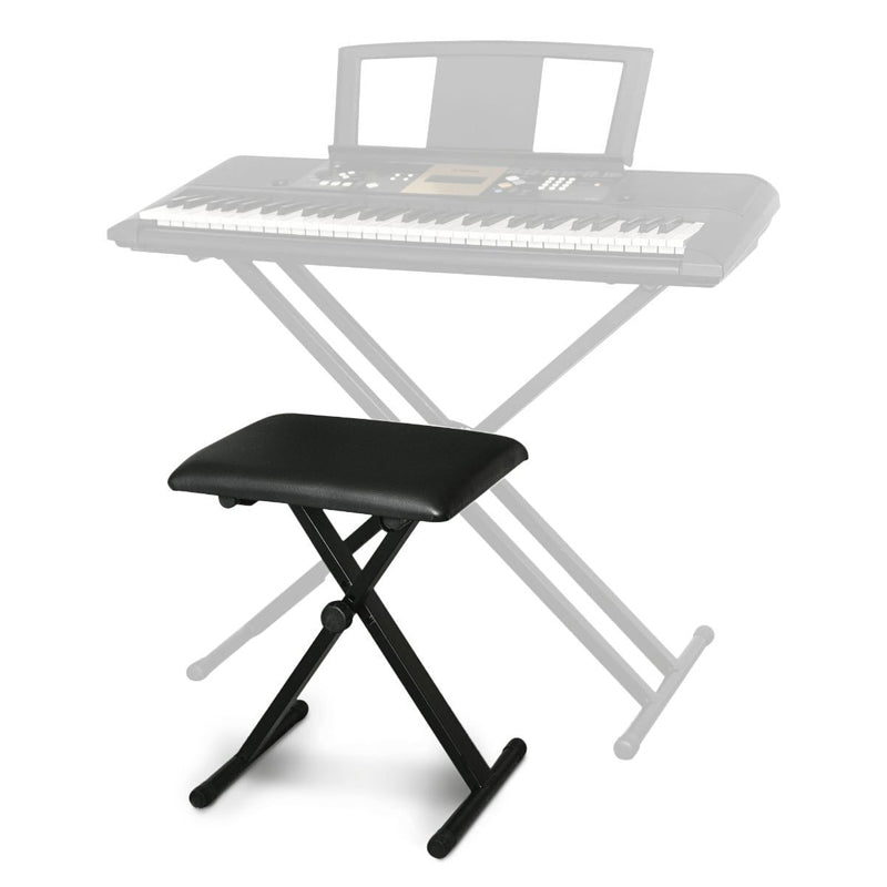 3 Level Adjustment PU Leather and Foam Collapsible Piano Stool Musical Chair