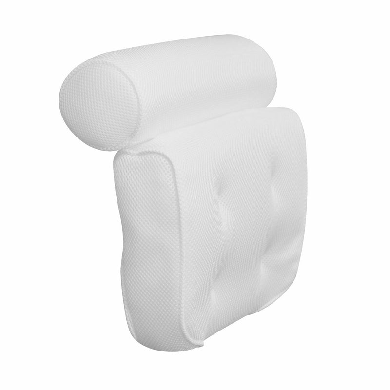 3D Mesh Soft Spa Bath Pillow for Bath Tub with Anti-Slip Suction Cups
