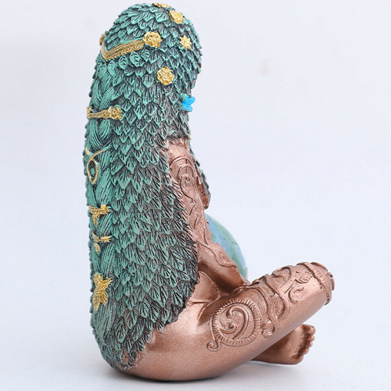 Mother Earth Goddess Art Statue Figurine for Home Decor Garden Ornament
