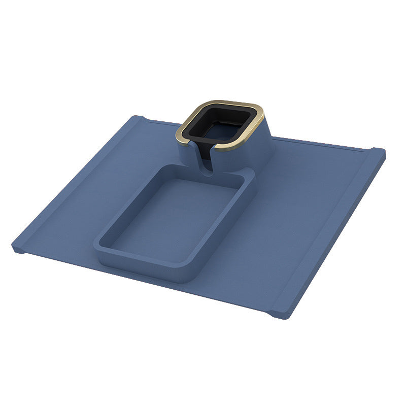 Removable Silicone Sofa Armrest Portable Cup Holder with Snack Tray