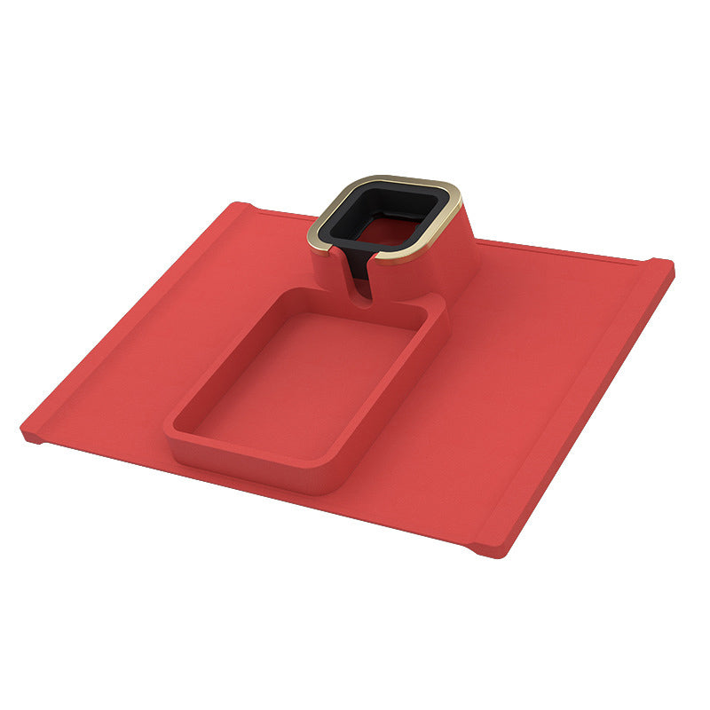 Removable Silicone Sofa Armrest Portable Cup Holder with Snack Tray