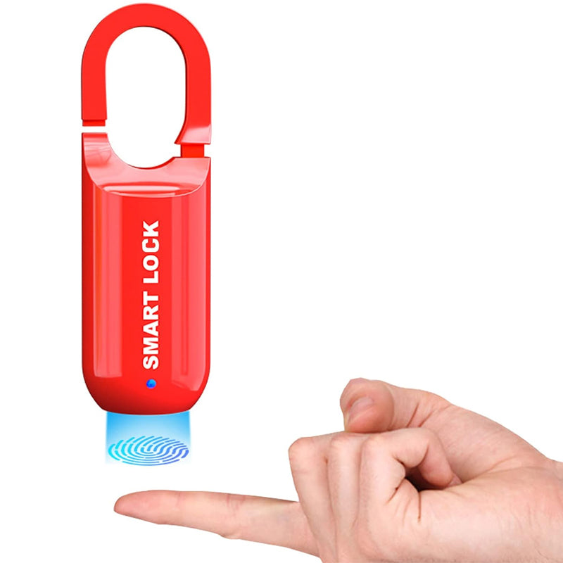 Smart Keyless Mini Travel Padlock with Fingerprint Sensor- USB Charging