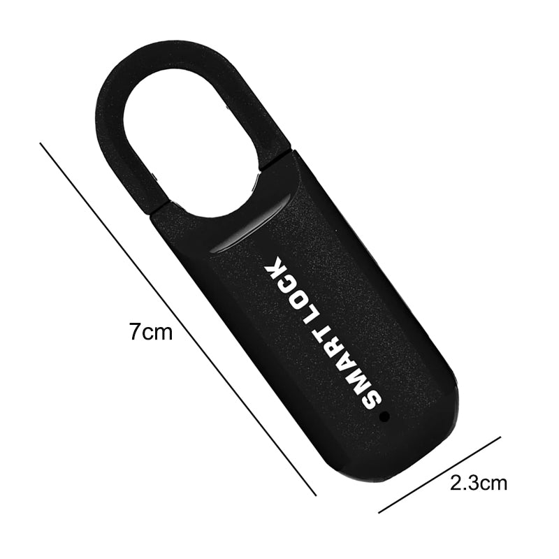 Smart Keyless Mini Travel Padlock with Fingerprint Sensor- USB Charging