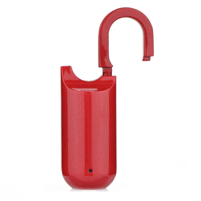 Smart Keyless Mini Travel Padlock with Fingerprint Sensor- USB Charging