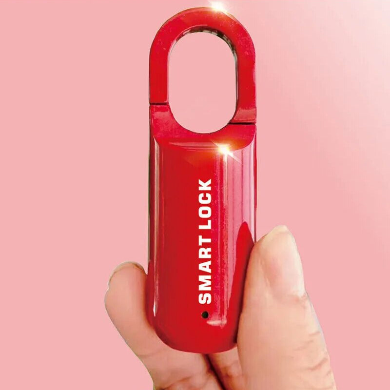 Smart Keyless Mini Travel Padlock with Fingerprint Sensor- USB Charging