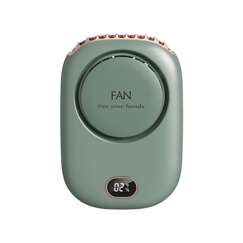 3 Speed Bladeless Neck Hanging Portable Air Cooling Fan- USB Charging