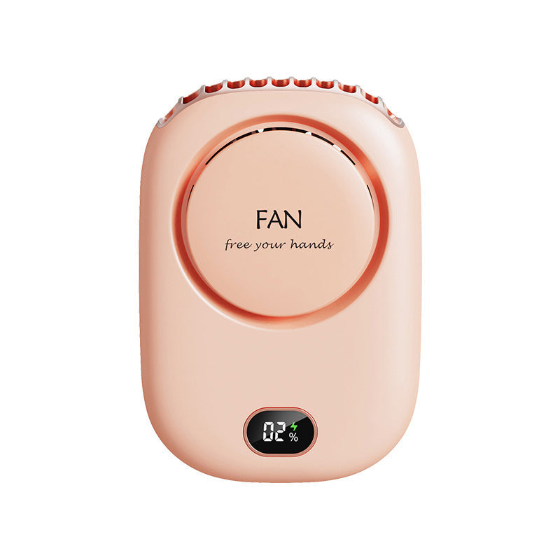 3 Speed Bladeless Neck Hanging Portable Air Cooling Fan- USB Charging