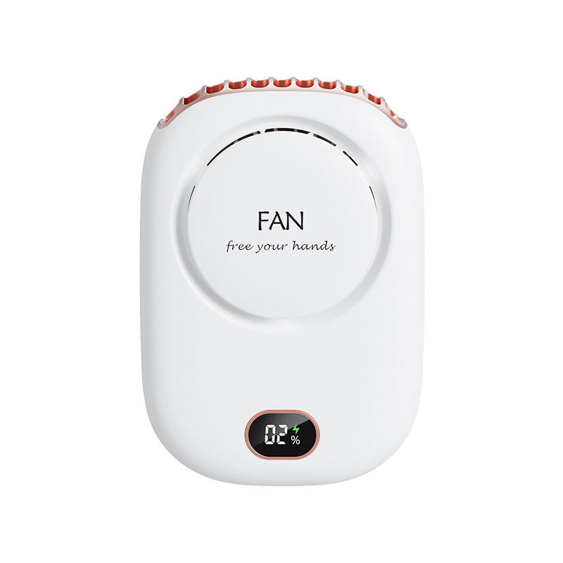 3 Speed Bladeless Neck Hanging Portable Air Cooling Fan- USB Charging