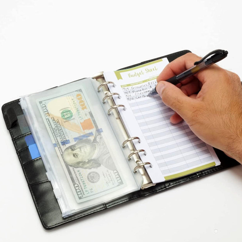 A6 Macaron Loose Leaf Sleeves Budget Planner Expense Planning Binder