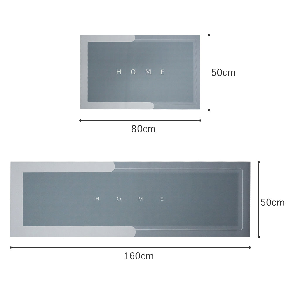 COMFEYA 2 Pack Quick Dry Absorbent Diatomite Bath Mat Set