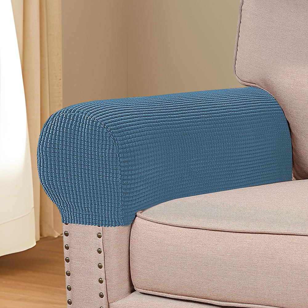 COMFEYA 2 Pack Durable and Stylish Stretch Armrest Covers for Sofas and Chairs