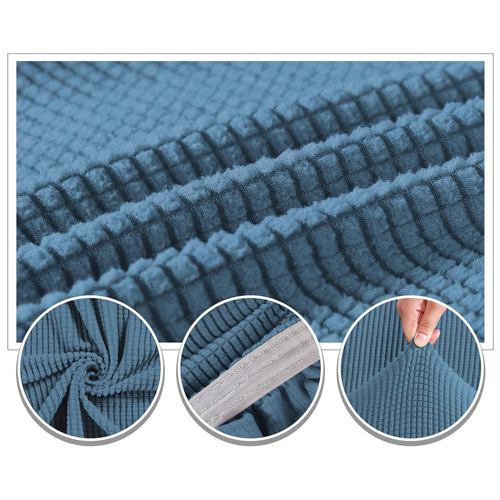 COMFEYA Square Ottoman Cover Premium Furniture Protector with Elastic Bottom