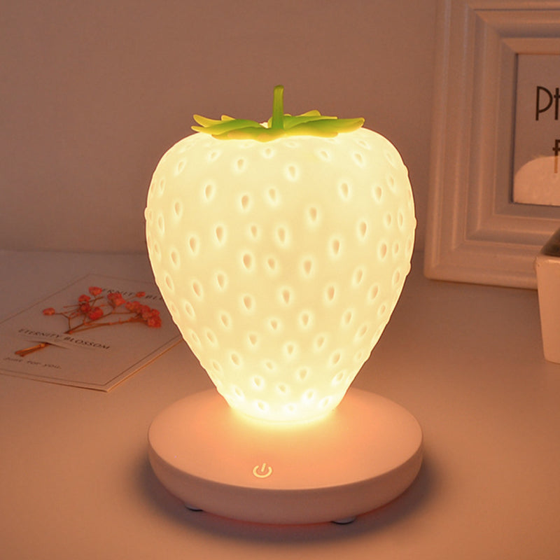 Touch Sensor Strawberry Children’s LED Night Lamp- USB Rechargeable