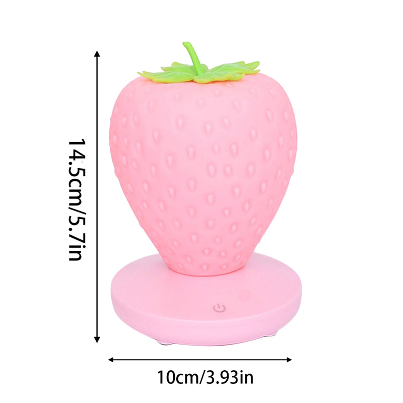 Touch Sensor Strawberry Children’s LED Night Lamp- USB Rechargeable