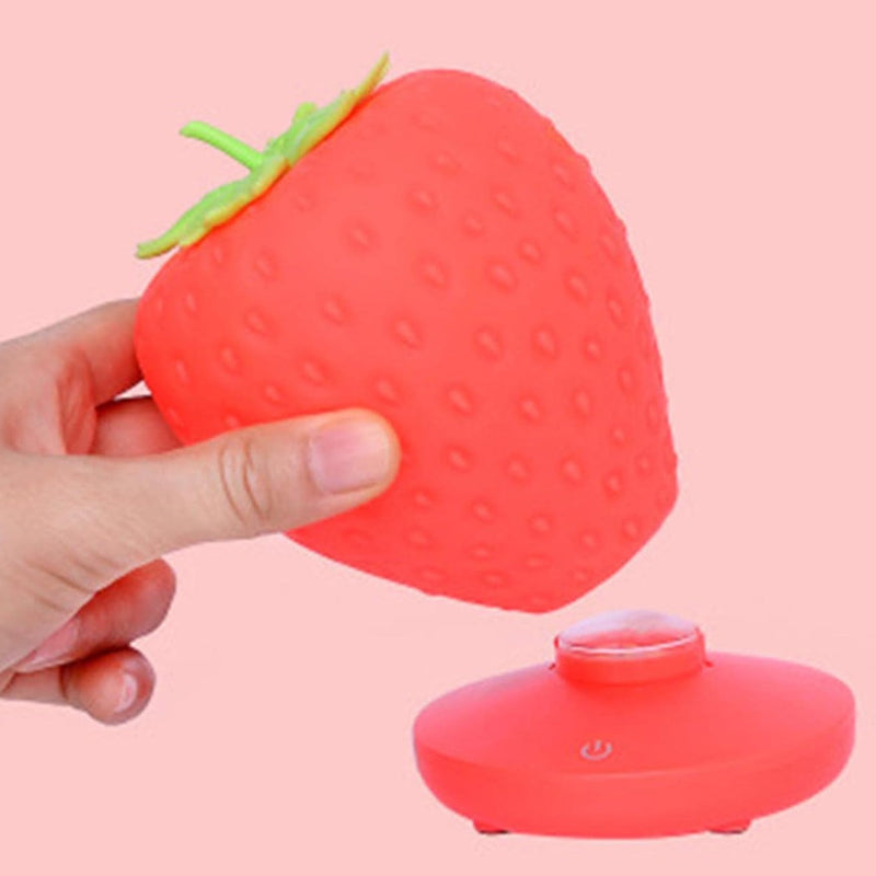 Touch Sensor Strawberry Children’s LED Night Lamp- USB Rechargeable