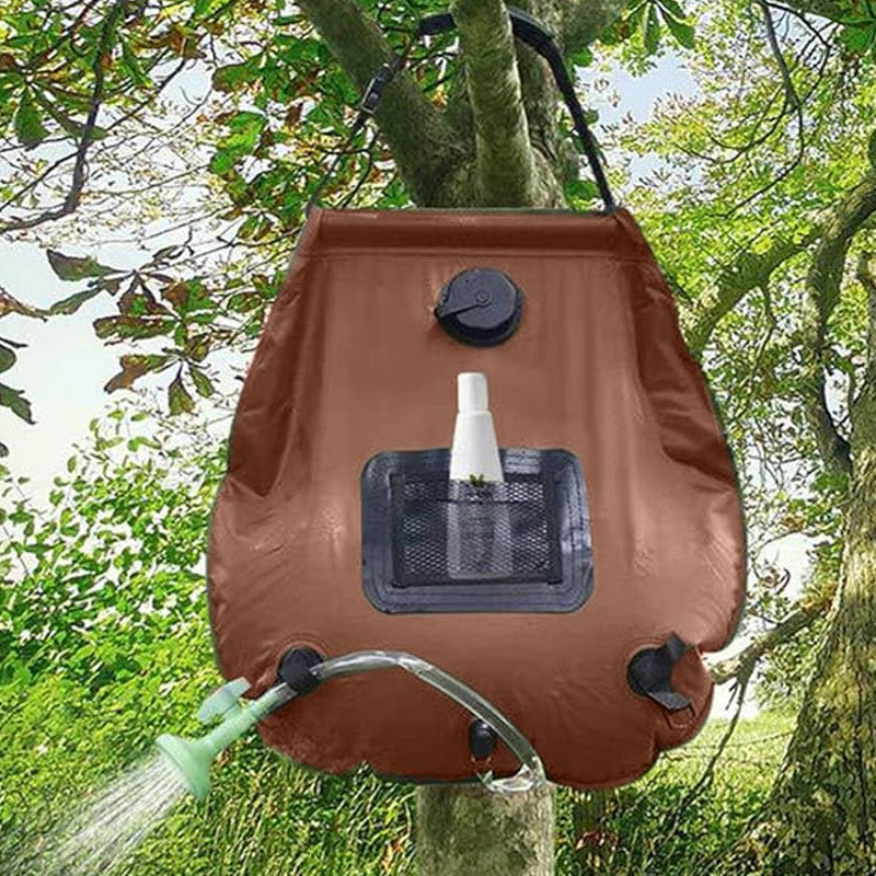 Portable Shower Bag Foldable Outdoor Water Bath Bag- Solar Powered